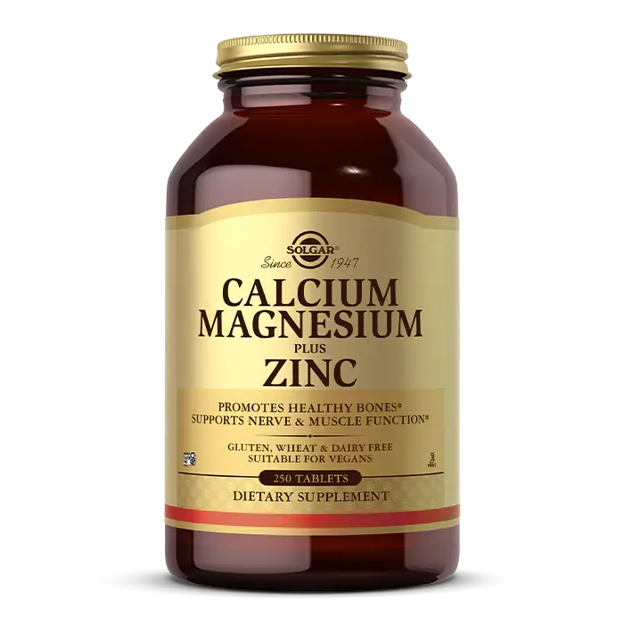 قرص کلسیم منیزیم پلاس زینک Calcium Magnesium Plus Zinc سولگار